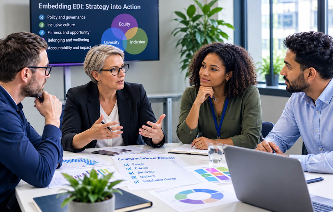 Experienced professionals taking part in Advanced EDI training